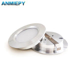 lampe encastrable led 12v 3w 5w 7w blanc argent ip65 moderne chambre bain