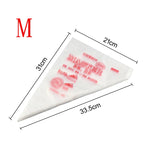 sacs décoration pâtisserie blanc rouge texturés translucides master logo dessert pâtissier triangle taille