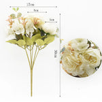 bouquet fleurs artificielles rose classique decoration maison mariageextérieur