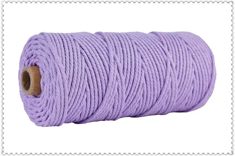 corde macramé coton torsadé mm décoration artisanale rustique fait main textile maison