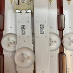bandes led blanc marron connecteurs étiquettes codes qr moderne fonctionnel aluminium sans câble