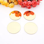 décoration mariage anniversaire fiançailles blanc doré miroirs ronds adhésifs 3cm 4cm 5cm 6cm modernes