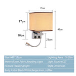 lampe murale moderne toile lin noir beige interrupteur usb 249 2000 lumens chambre cuisine