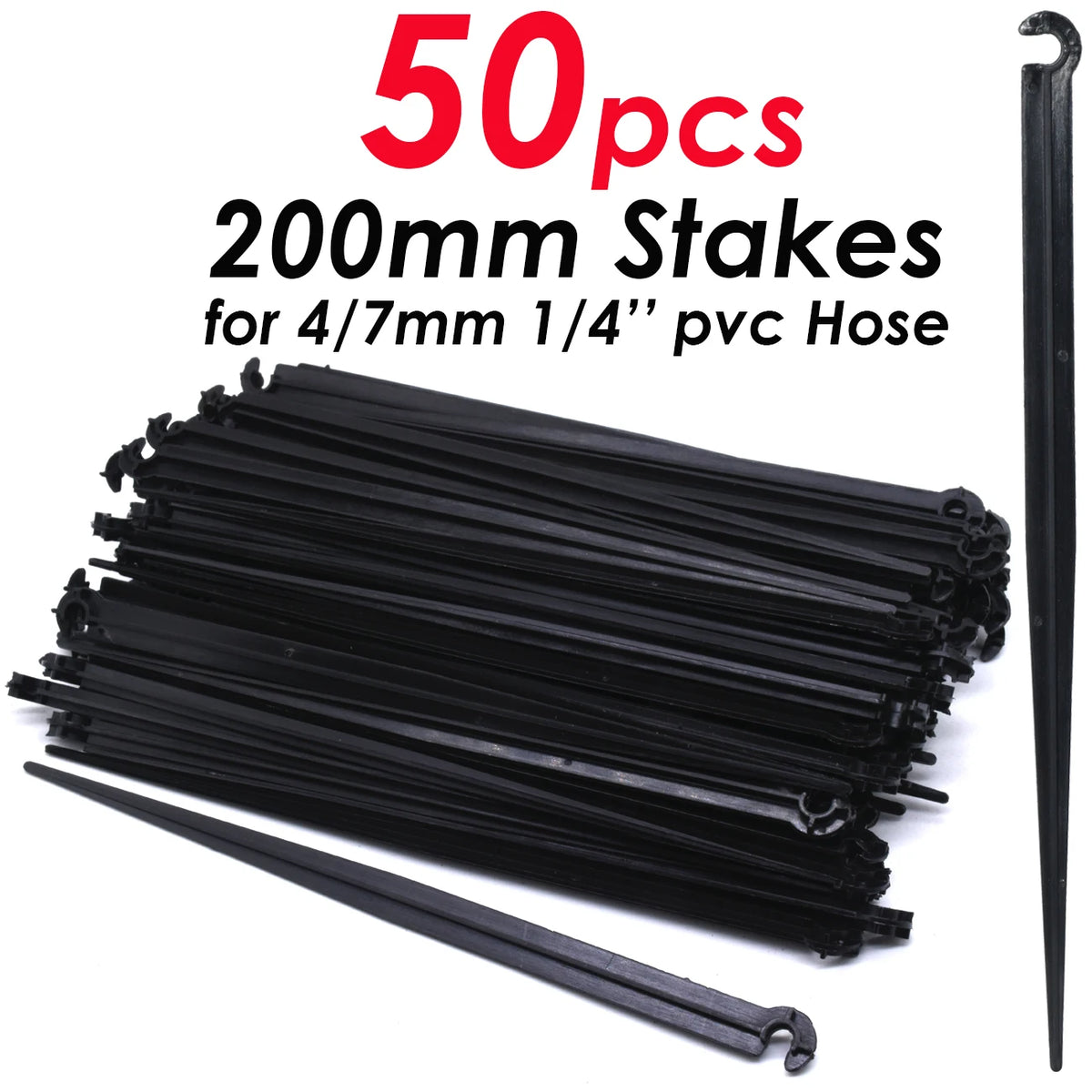 piquets tuyaux pvc noir modernes 11cm 20cm 50pcs fixation jardin irrigation