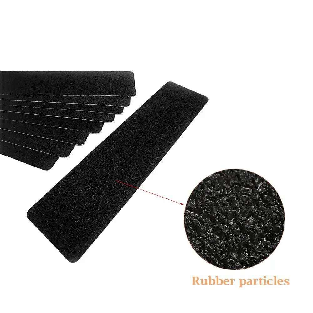 bandes antidérapantes adhésives noires transparentes lumineuses sécurités utilitaires granuleuses.reflective