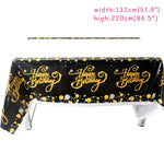 Nappe de fête en papier avec design anniversaire adulte
