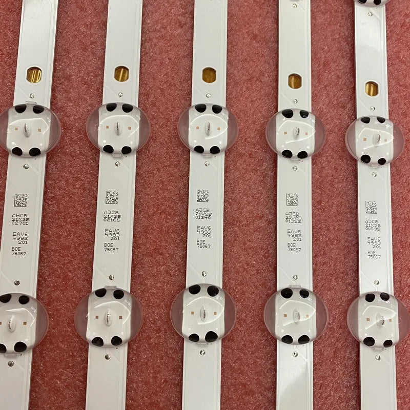 barres rétroéclairage led blanc moderne aluminium lisse sans câble fixe bluetooth non