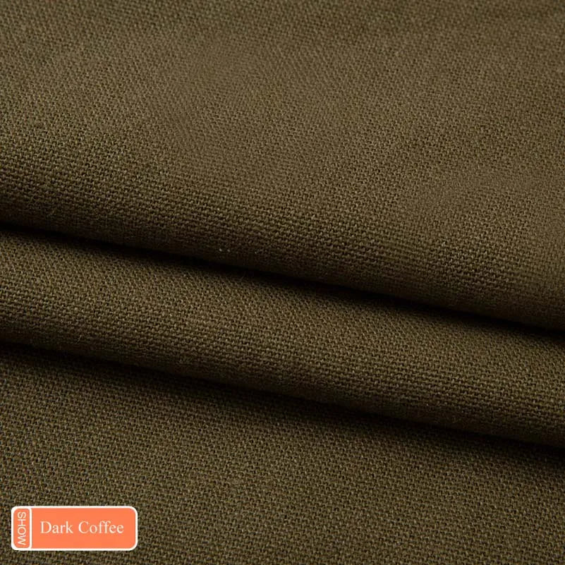 tissu toile coton résistant couture bricolage ameublement textile solide couleur unie 145cm