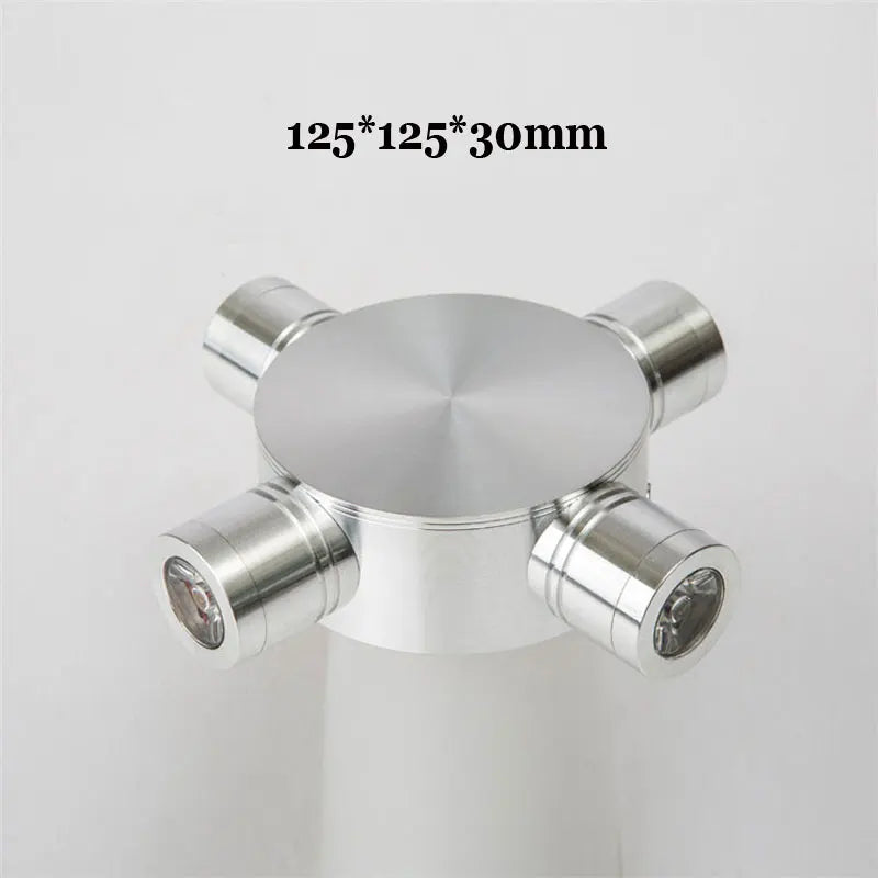 applique murale led moderne argentée projecteurs minimaliste mur fixé interrupteur bouton