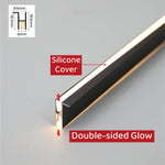 lampe led encastrable moderne adhésive blanc noir silicone cover aluminium 12v
