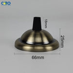 support lampe moderne vis fixations 18mm 25mm 66mm noir blanc doré cuivre