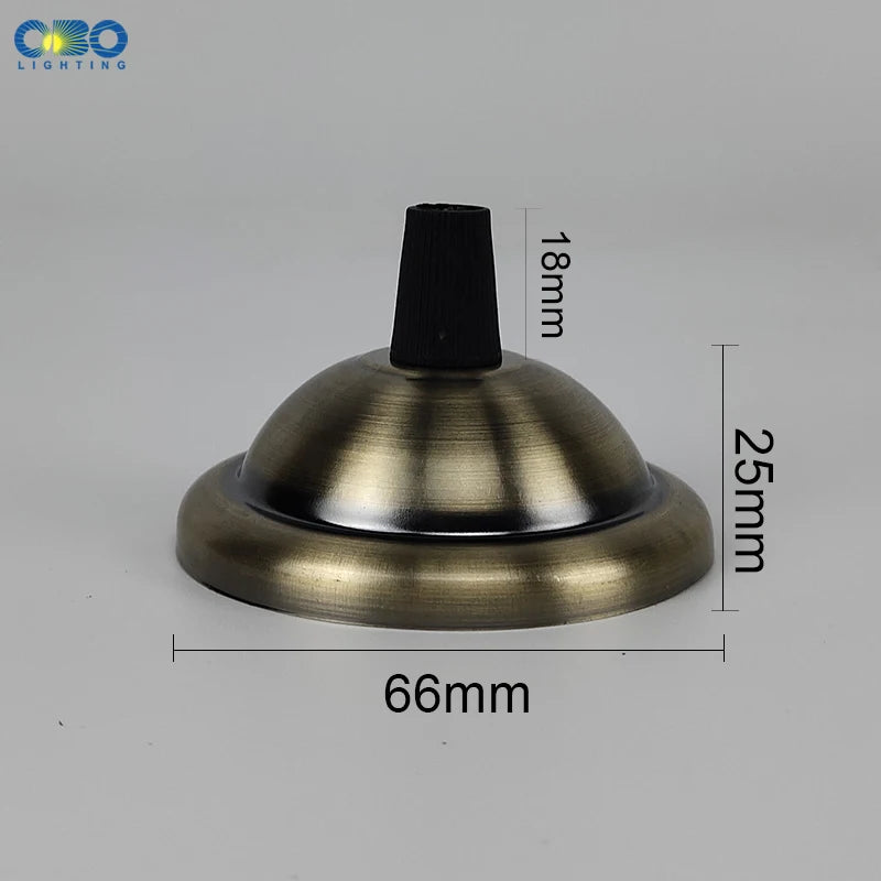 support lampe moderne vis fixations 18mm 25mm 66mm noir blanc doré cuivre