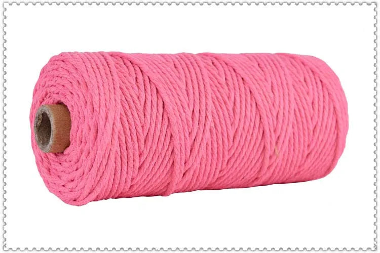 corde macramé coton torsadé mm décoration artisanale rustique fait main textile maison