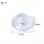 protector pieds silicone transparent vis moderne cache pieds rond lisse usure silencieux