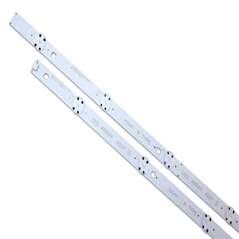 barre éclairage led industrielle blanc points noirs clips 990mm 9led bande