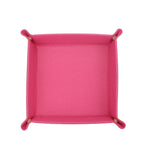 plateau rangement cuir noir rouge moderne porte clés montre carte boucles d'oreilles stylos figurine