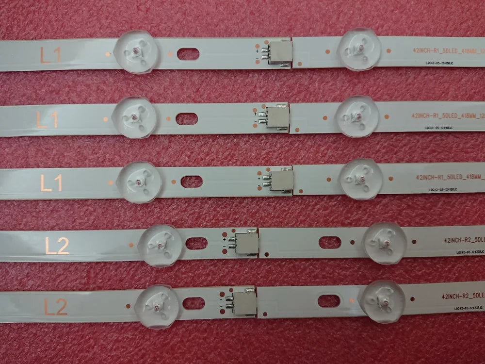 bandes led blancs modernes kit 10 pièces facile salon lumières continue smd