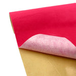 tissu velours auto adhésif multicolore uni texturé rouge blanc noir marron bricolage décoration 20cm