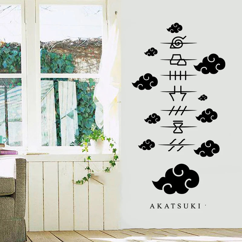 autocollant mural vinyle moderne noir blanc motifs géométriques chambre enfant décoration simple minimaliste