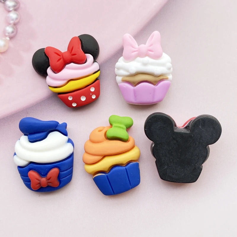 bijoux scrapbooking kawaii gâteau rubans cartoongateaux deco mixte opacite diversecolores résine artificielle