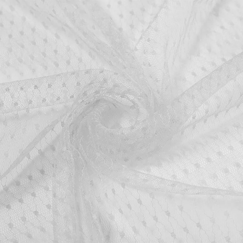 tulle translucide texturé motifs points noirs bleu marine violet noir blanc rouge roseclair