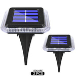 Lampe solaire extérieure 8LED moderne imperméable ip65 noir bleu blanc jardin decoration led tranche