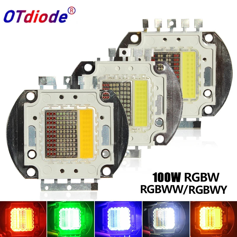ampoules led 100w rgbww rgbw rgbwy canaux cob argent rouge vert bleu blanc moderne