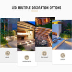 spots led noirs ip67 modernes application mobile contrôlabilité wifi rgb étanches