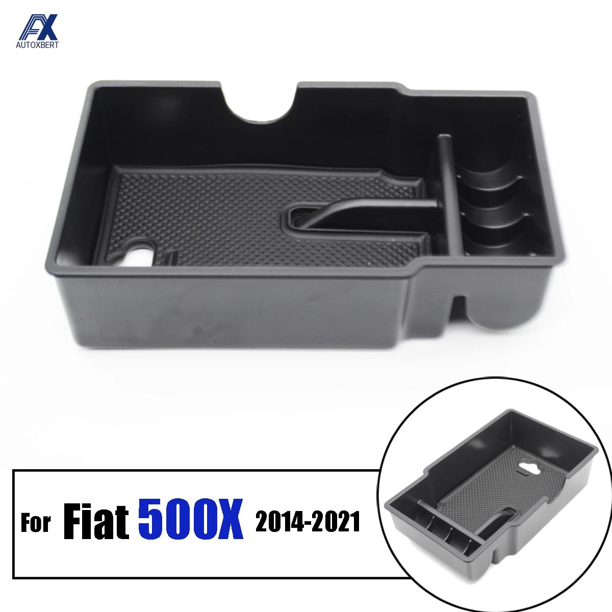 organisateur console centrale noir boite rangement accoudoir plastique abs compartments insert utilitaire.functional