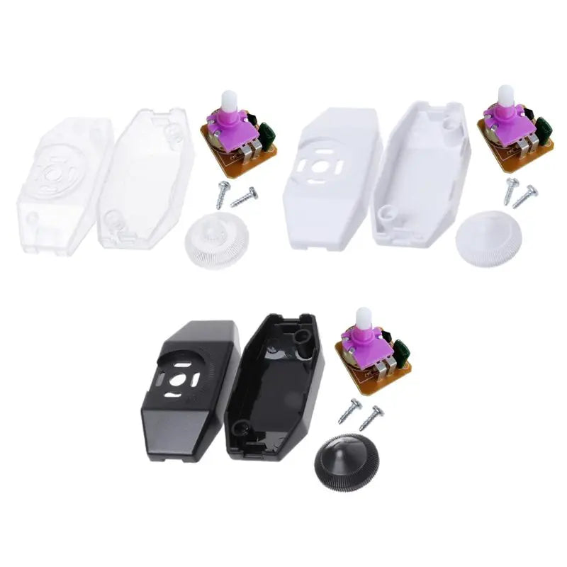 interrupteur rotatif variateur led noir blanc transparent moderne 220v opacité transparent