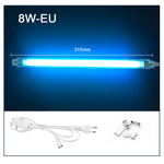 lampe uv antibactérienne blanc moderne clips transparent 6w 8w câble us eu