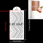 feuille mariage fondant dentelle outil pâtisserie plastique respectueux environnement noir blanc moderne minimaliste