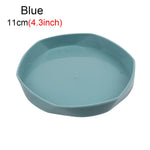 assiettes modernes plastique durable orange rose gris bleu jaune 11cm 14.5cm