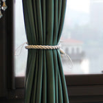 corde rideaux moderne or gris anneaux torsadée polonais accessoires décoration maison
