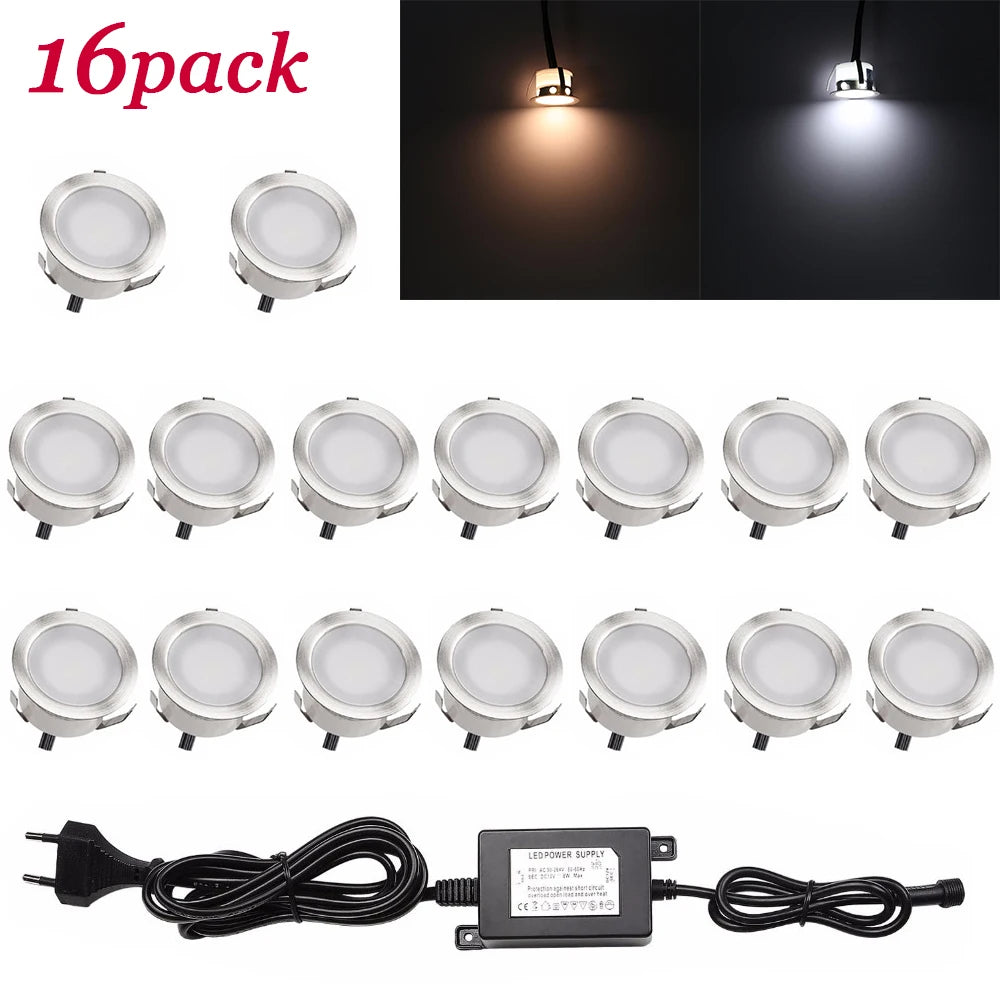 éclairage extérieur led ip67 12v blanc chaud froid 10pack 16pack moderne