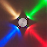 applique murale led moderne argentée projecteurs minimaliste mur fixé interrupteur bouton