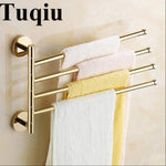 porte serviettes mural or quatre barres moderne serviettes bain multicolore fixations murales minimalistes
