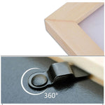 Cadre photo rectangle classique en bois