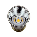 lampe torche argentée moderne 3000k 6500k plusieurs modes led rechargeable intense