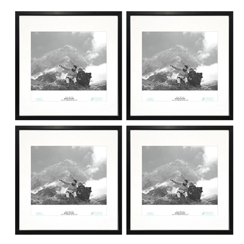 cadre photo moderne noir 20x20cm 25x25cm 30x30cm aluminium verre plastique environmental friendly