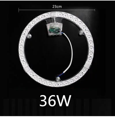 anneau lumineux led blanc moderne 12w 18w 24w 36w 48w vis connecteur électrique