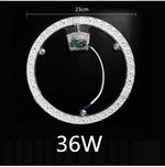 anneau lumineux led blanc moderne 12w 18w 24w 36w 48w vis connecteur électrique