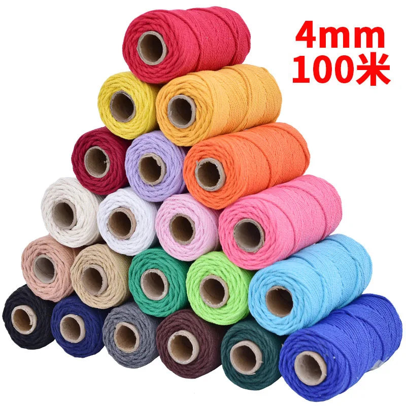 corde macramé coton vert clair mm décoration artisanale bricolage fait main