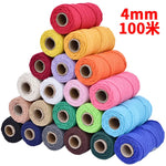 corde macramé coton vert clair mm décoration artisanale bricolage fait main
