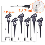 projecteur led moderne noir piquet cable 1m facile jardin extérieur ip65