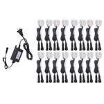 spots led blanc ip67 acier inoxydable moderne adaptateur dc12v câble noir