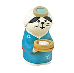 figurines animaux coquilles poissons deco maison enfantin cartoon blanc bleu vert