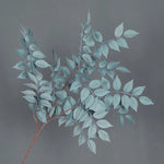Bouquet artificiel feuilles simples moderne vase transparent hauteur 92cm rouge foncé vertclair blanc