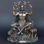 statue celtique cernunnos dieu barbe bois cerf ours serpent verteextérieur jardin décoration ornement table