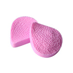feuilles artificielles silicone vert rose veines plissées decoratives cuisson gâteau artisanal mariage
